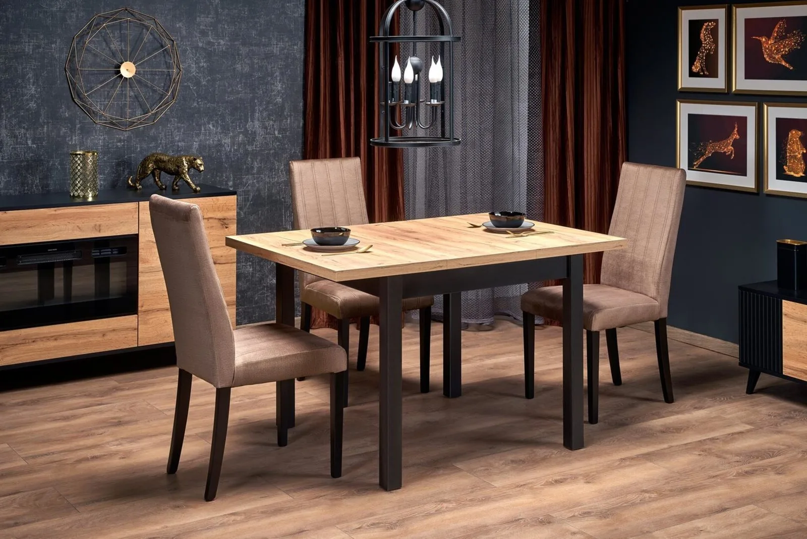 Halmar stol obedennyy tiago kvadrat 2 v pl tiago kwadrat st craft czarny 1