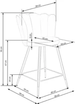 Halmar stul barnyy h106 2 v ch h 106 popielaty 9