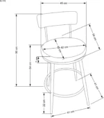 Halmar stul barnyy h 115 2 v ch h 115 czarny 10