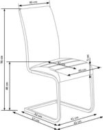 Halmar stul kukhonnyy k108 2 v ch k 108 kr bialy 1