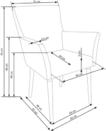 Halmar stul kukhonnyy k274 2 v ch k 274 kr 10