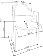 Halmar stul kukhonnyy k344 2 v ch k 344 kr bezowy 13