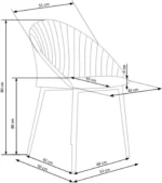 Halmar stul kukhonnyy k357 2 v ch k 357 kr j popiel 12