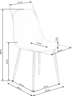 Halmar stul kukhonnyy k379 2 v ch k 379 kr c zielony 10