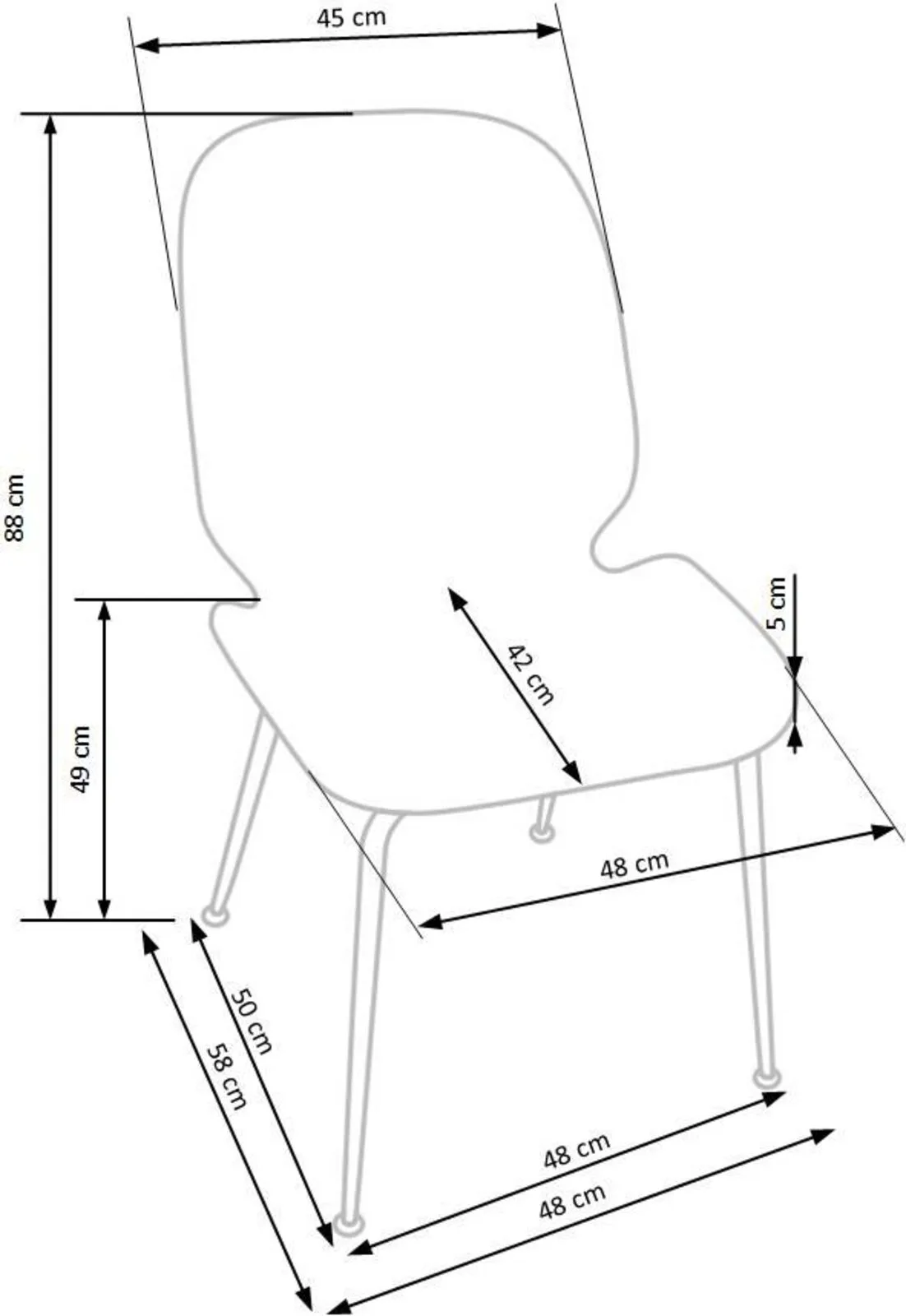 Halmar stul kukhonnyy k381 2 v ch k 381 kr popiel 11