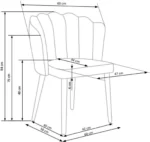 Halmar stul kukhonnyy k386 2 v ch k 386 kr popielaty 13