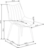 Halmar stul kukhonnyy k388 2 v ch k 388 kr popielaty 9