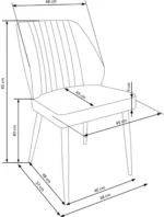 Halmar stul kukhonnyy k432 2 v ch k 432 kr popielaty 5