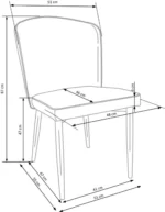 Halmar stul kukhonnyy k446 2 v ch k 446 kr popielaty 8