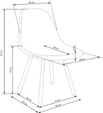 Halmar stul kukhonnyy k449 2 v ch k 449 kr 5