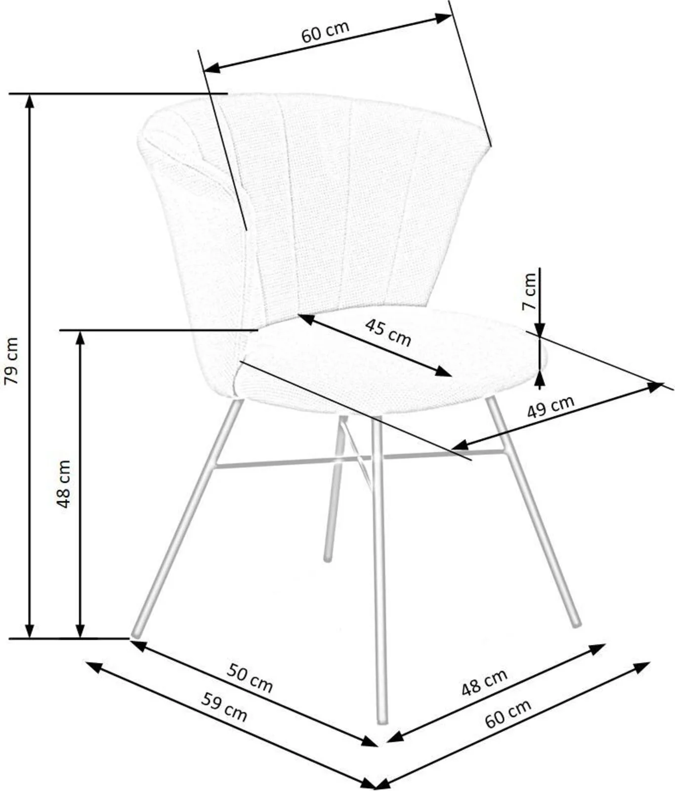 Halmar stul kukhonnyy k459 2 v ch k 459 kr popiel 10
