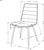 Halmar stul kukhonnyy k493 2 v ch k 493 kr popielaty 15