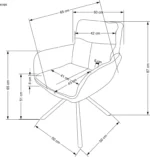 Halmar stul kukhonnyy k495 2 v ch k 495 kr popielaty 15