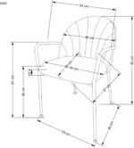 Halmar stul kukhonnyy k500 2 v ch k 500 kr 16