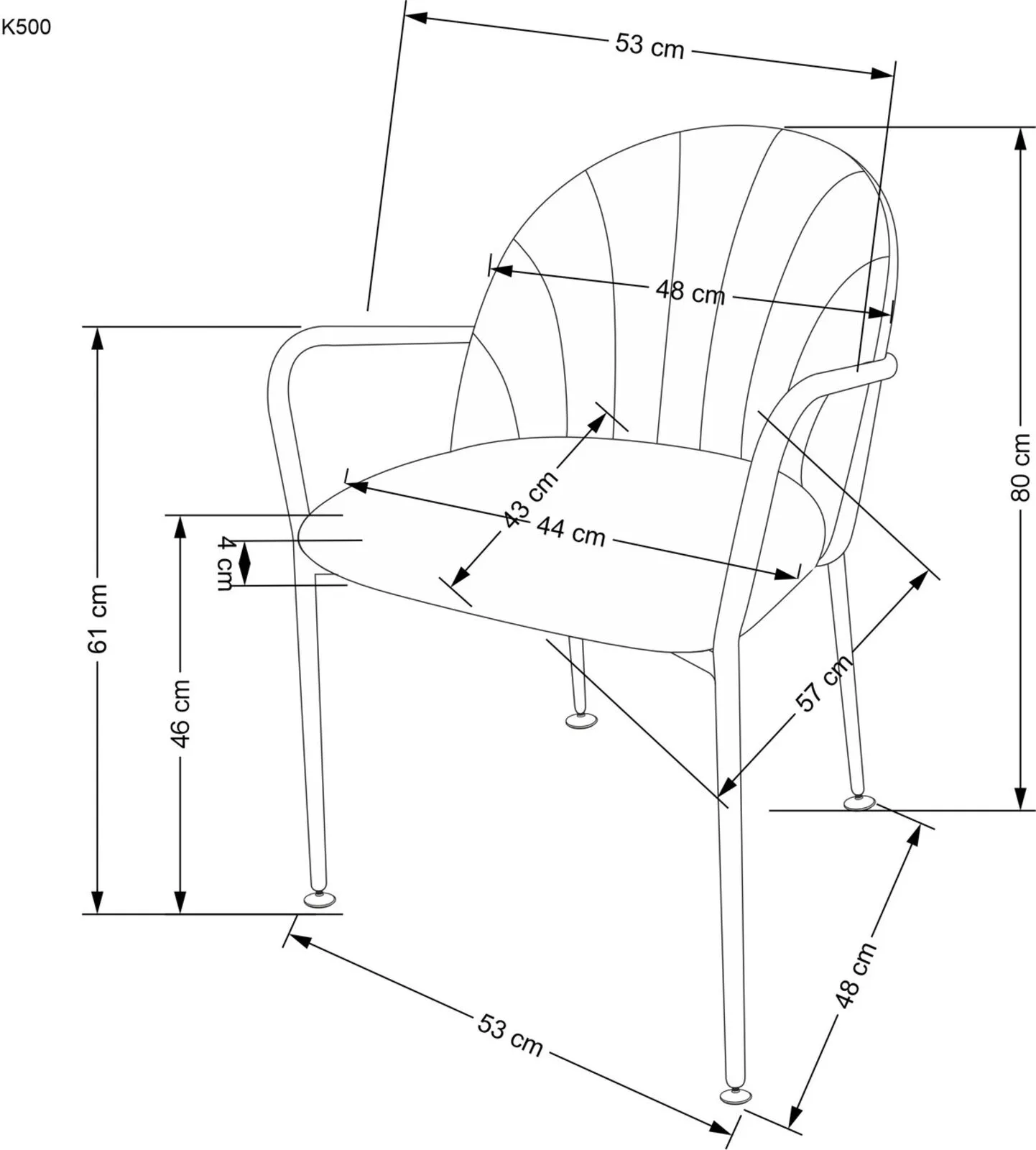 Halmar stul kukhonnyy k500 2 v ch k 500 kr 16