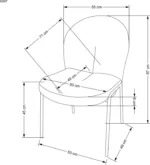 Halmar stul kukhonnyy k507 2 v ch k 507 kr 16