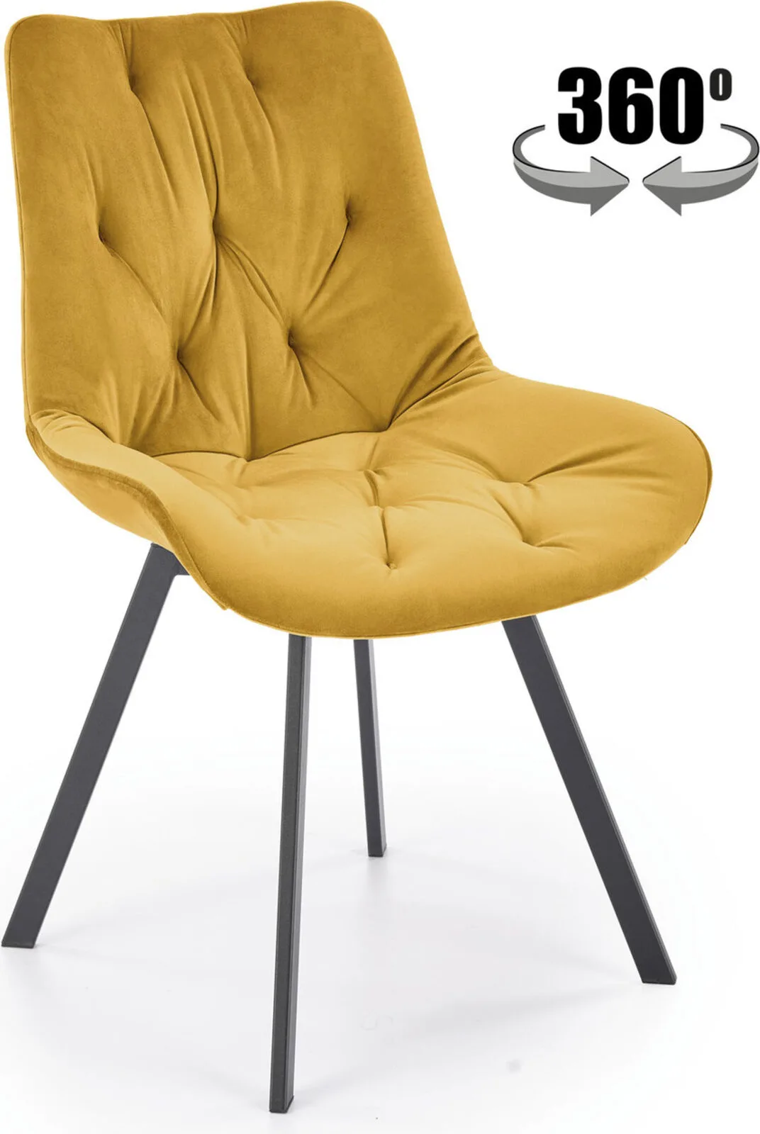 Halmar stul kukhonnyy k519 2 v ch k 519 kr musztardowy 0