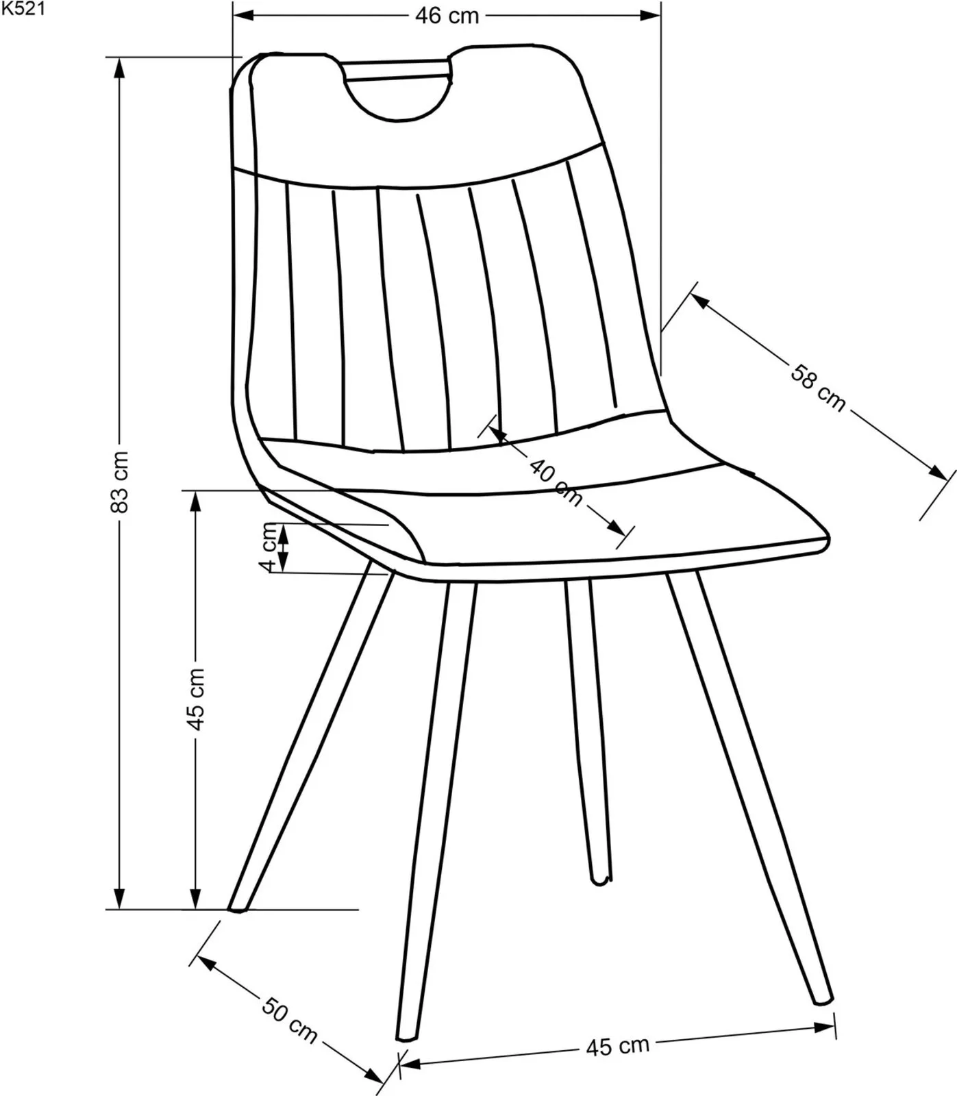 Halmar stul kukhonnyy k521 2 v ch k 521 kr musztardowy 12