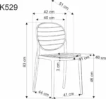 Halmar stul kukhonnyy k529 2 v ch k 529 kr bialy 1