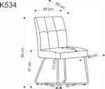 Halmar stul kukhonnyy k534 2 v ch k 534 kr bezowy 10
