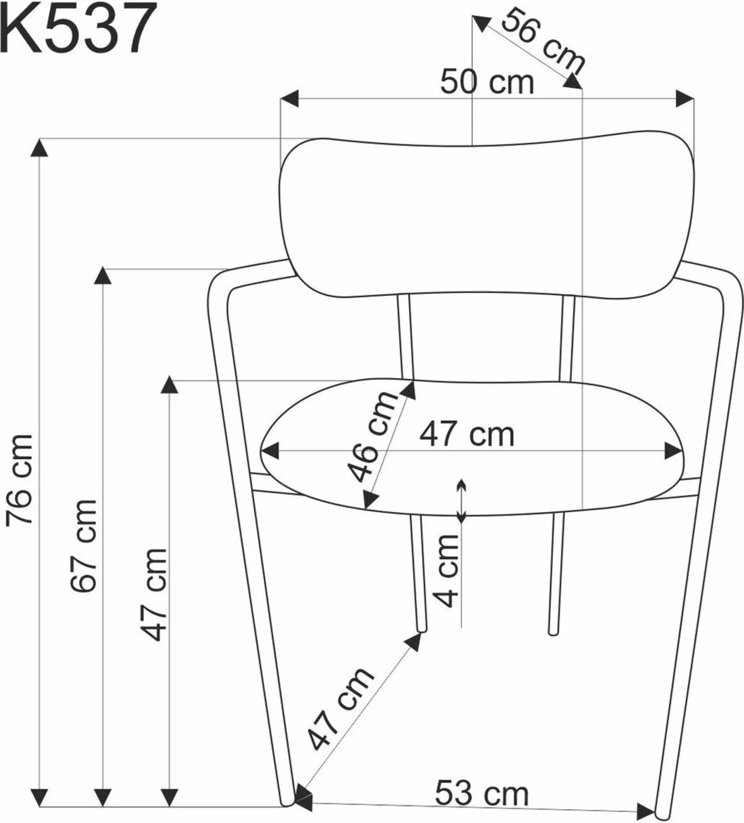 Halmar stul kukhonnyy k537 2 v ch k 537 kr popielaty 10