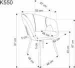 Halmar stul kukhonnyy k550 2 v ch k 550 kr bezowy 12
