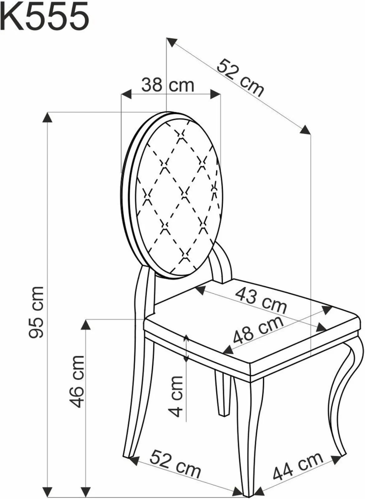 Halmar stul kukhonnyy k555 2 v ch k 555 kr 11