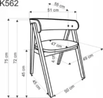Halmar stul kukhonnyy k562 2 v ch k 562 kr 10