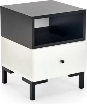 Halmar tumba prikrovatnaya silvia 2 v pl silvia szafka n bialy czarny 1