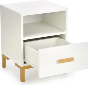 Halmar tumba prikrovatnaya silvia 2 v pl silvia szafka n bialy zloty 1