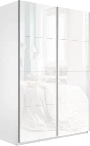 E1 shkaf kupe 2 kh dvernyy ye1 praym belyy glyanets e1 pss 120 b 12