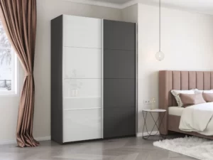 E1 shkaf kupe 2 kh dvernyy ye1 praym dsp belyy glyanets e1 1pds 120 dm 7