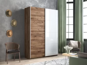 E1 shkaf kupe 2 kh dvernyy ye1 praym dsp belyy glyanets e1 1pds 160 kt 14