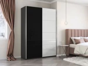 E1 shkaf kupe 2 kh dvernyy ye1 praym steklo beloye steklo e1 1pssch 120 dm 5