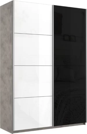 E1 shkaf kupe 2 kh dvernyy ye1 praym steklo beloye steklo e1 1pssch 140 bt 18