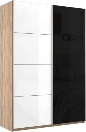 E1 shkaf kupe 2 kh dvernyy ye1 praym steklo beloye steklo e1 1pssch 140 s 21