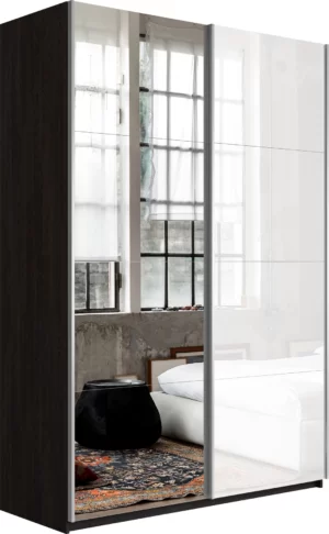 E1 shkaf kupe 2 kh dvernyy ye1 praym zerkalo belyy glyanets e1 1psz 140 v 27