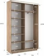E1 shkaf kupe ekspress 2 kh dvernyy fotopechat kvadraty stekla sonoma e1 45ef1029 160240 s 25