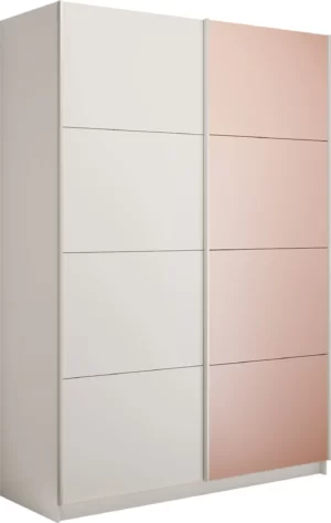 E1 shkaf kupe praym 2 kh dvernyy dsp steklo pudra dovodchiki belyy sneg e1 1pdsp 120 b 10