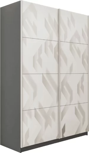 E1 shkaf kupe praym 2 kh dvernyy fotopechat lenty stekla dovodchiki seryy diamant e1 pf1028 140 dm 6