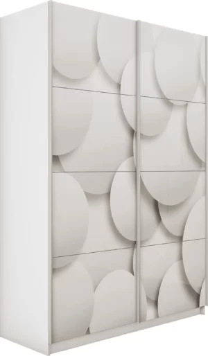 E1 shkaf kupe praym 2 kh dvernyy fotopechat shary stekla dovodchiki belyy sneg e1 pf1030 120 b 10