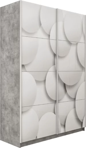 E1 shkaf kupe praym 2 kh dvernyy fotopechat shary stekla dovodchiki beton e1 pf1030 140 bt 19