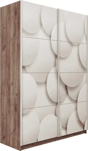 E1 shkaf kupe praym 2 kh dvernyy fotopechat shary stekla dovodchiki kraft tabachnyy e1 pf1030 160 kt 15