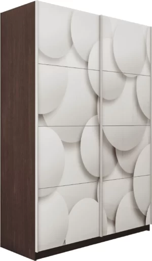 E1 shkaf kupe praym 2 kh dvernyy fotopechat shary stekla dovodchiki venge e1 pf1030 160 v 30