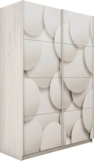 E1 shkaf kupe praym 2 kh dvernyy fotopechat shary stekla dovodchiki yasen ankor svetlyy e1 pf1030 160 sas 14