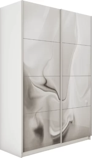 E1 shkaf kupe praym 2 kh dvernyy fotopechat shelk stekla dovodchiki belyy sneg e1 pf1031 140 b 10