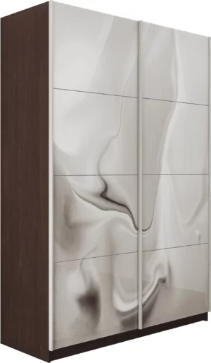 E1 shkaf kupe praym 2 kh dvernyy fotopechat shelk stekla dovodchiki venge e1 pf1031 120 v 30