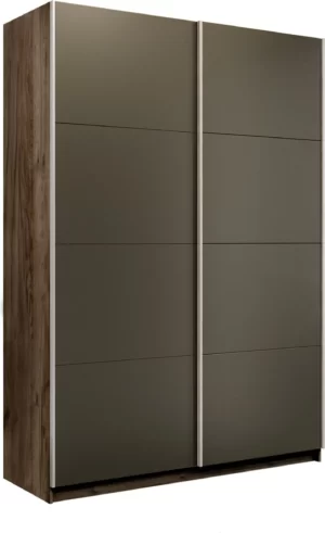 E1 shkaf kupe praym 2 kh dvernyy stekla khaki dovodchiki kraft tabachnyy e1 pssx 140 kt 15