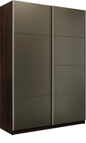 E1 shkaf kupe praym 2 kh dvernyy stekla khaki dovodchiki venge e1 pssx 140 v 25