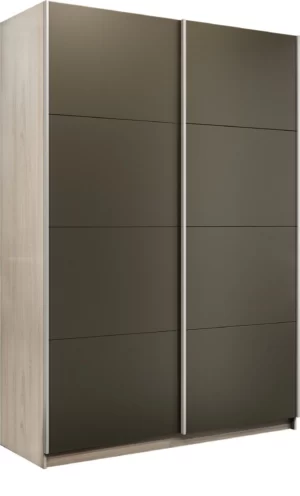 E1 shkaf kupe praym 2 kh dvernyy stekla khaki dovodchiki yasen ankor svetlyy e1 pssx 160 sas 14